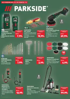 PARKSIDE® Aku odvijač, Aku odvijač osvjetljenje s 2 LED žaruljice uključeno 6 izoliranih bitova s baterijom bez uređaja za punjenje pakiranje - Pregled kataloga iz trgovine Kaufland, vrijedi od 04.03.2026 | Stranica: 2
