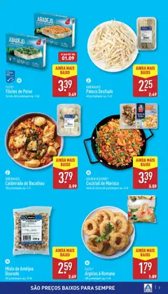 Aldi folheto │ válido de 28.08.2025 | Página: 3 | Produtos: Dourada, Bacalhau, Peixe