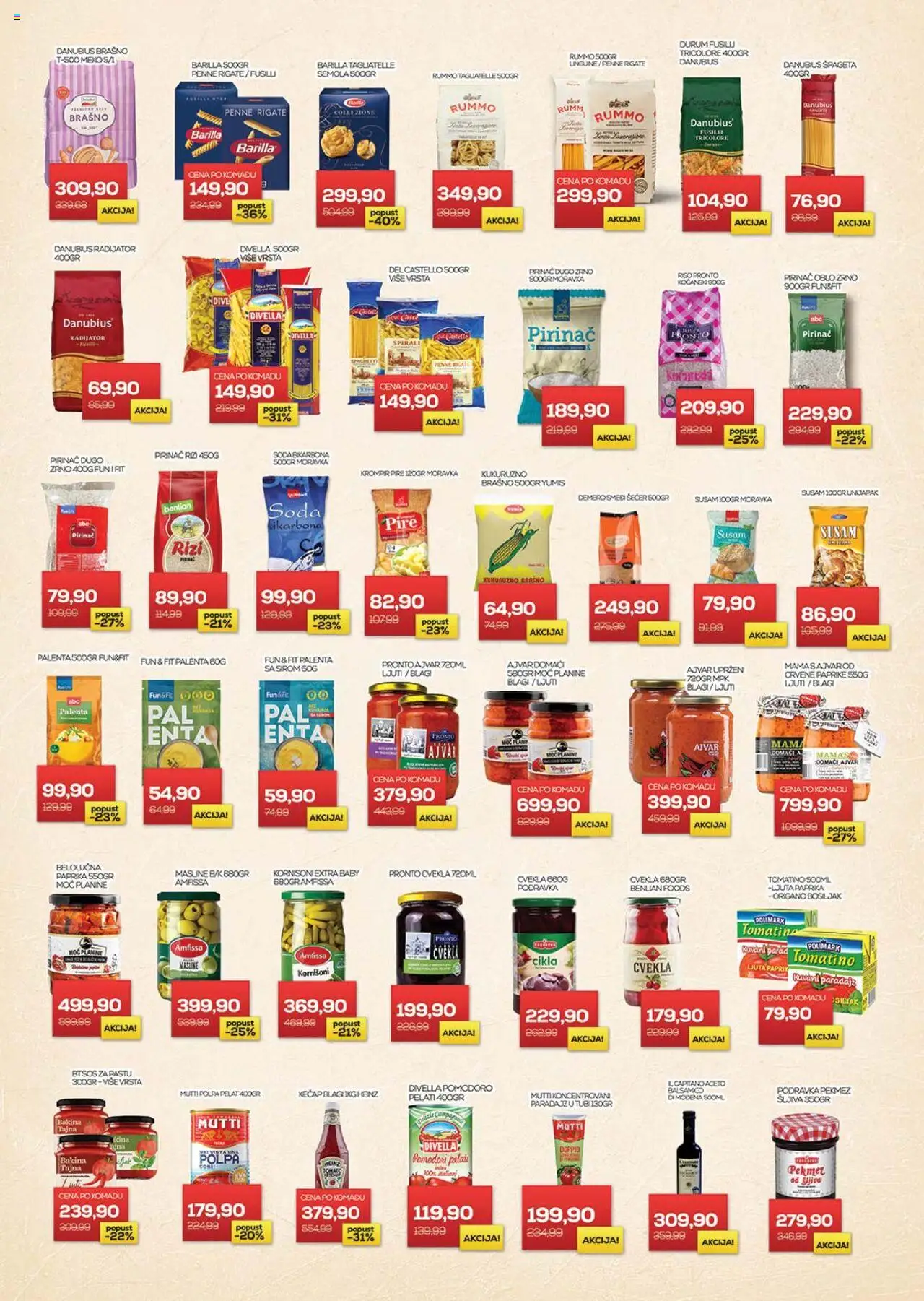 Medius katalog - važi od 29.07.2025 | Strana: 10 | Proizvode: Palenta, Paprika, Tagliatelle, Paradajz