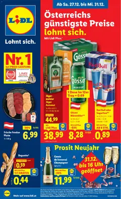 Lidl Oberpullendorf, Güssing, Oberwart ab 27.12.2025 gültig