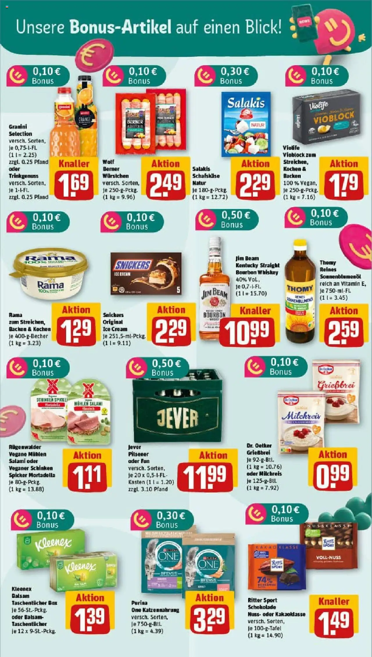Rewe prospekt Ascheberg	 - gültig ab dem 20.07.2025 | Seite: 27 | Produkte: Jim beam, Rama, Salami, Schinken