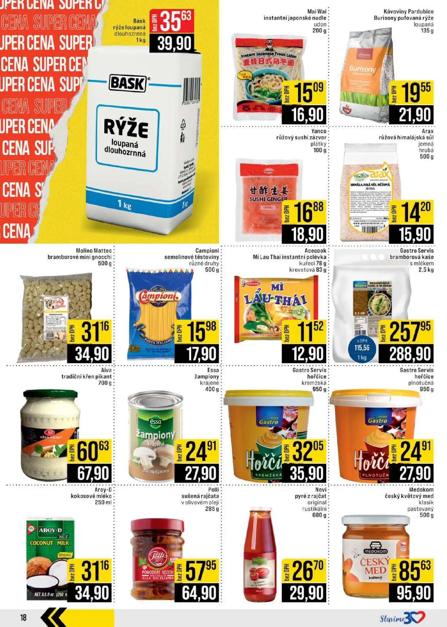 Jip leták - Cash & Carry od 19.11.2025 | Strana: 18 | Produkty: Rajčata, Rýže, Těstoviny, Sushi