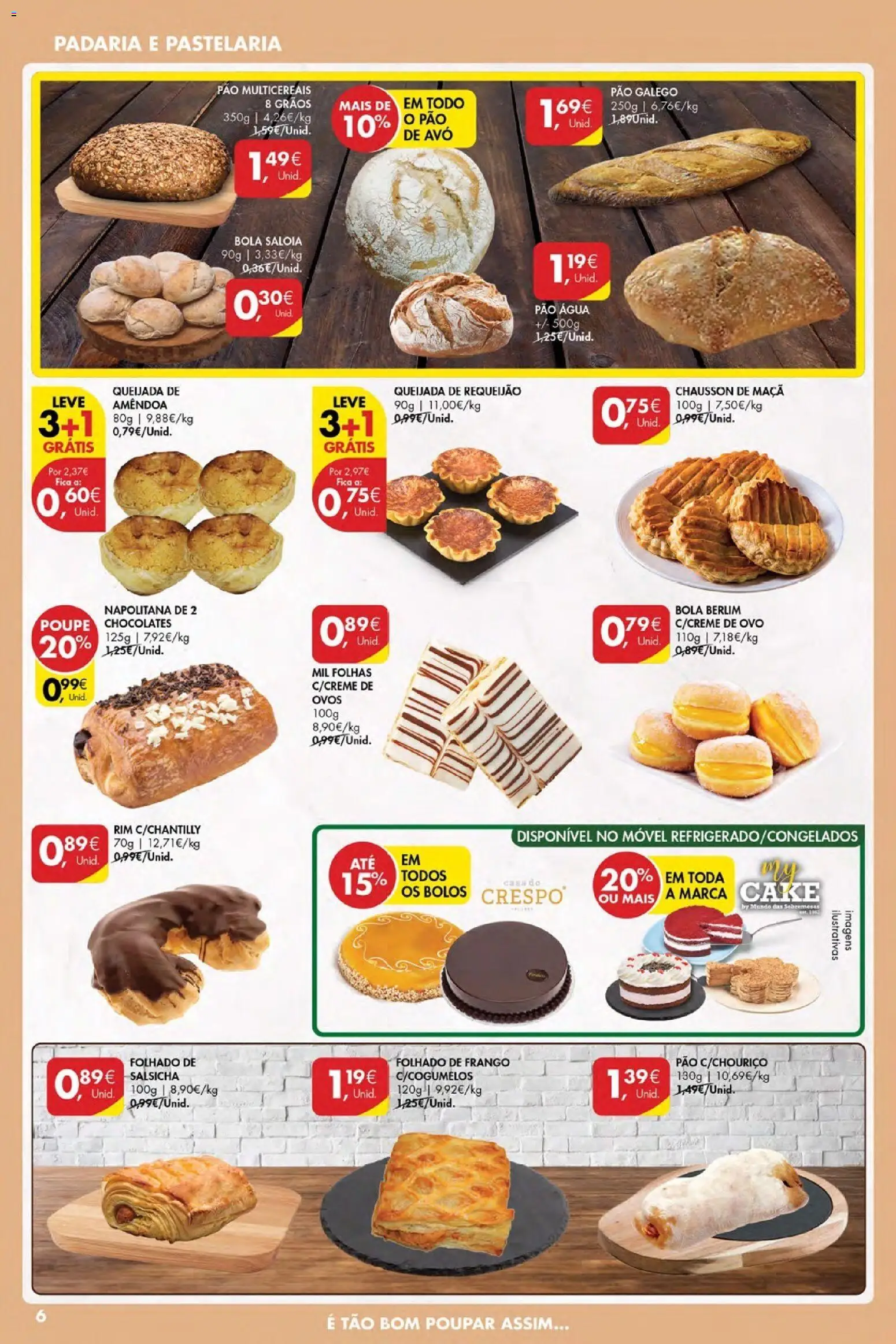 Pingo Doce Poupe Esta Semana Açores │ válido de 07.01.2026 | Página: 6 | Produtos: Padaria, Chocolates, Salsicha, Maça
