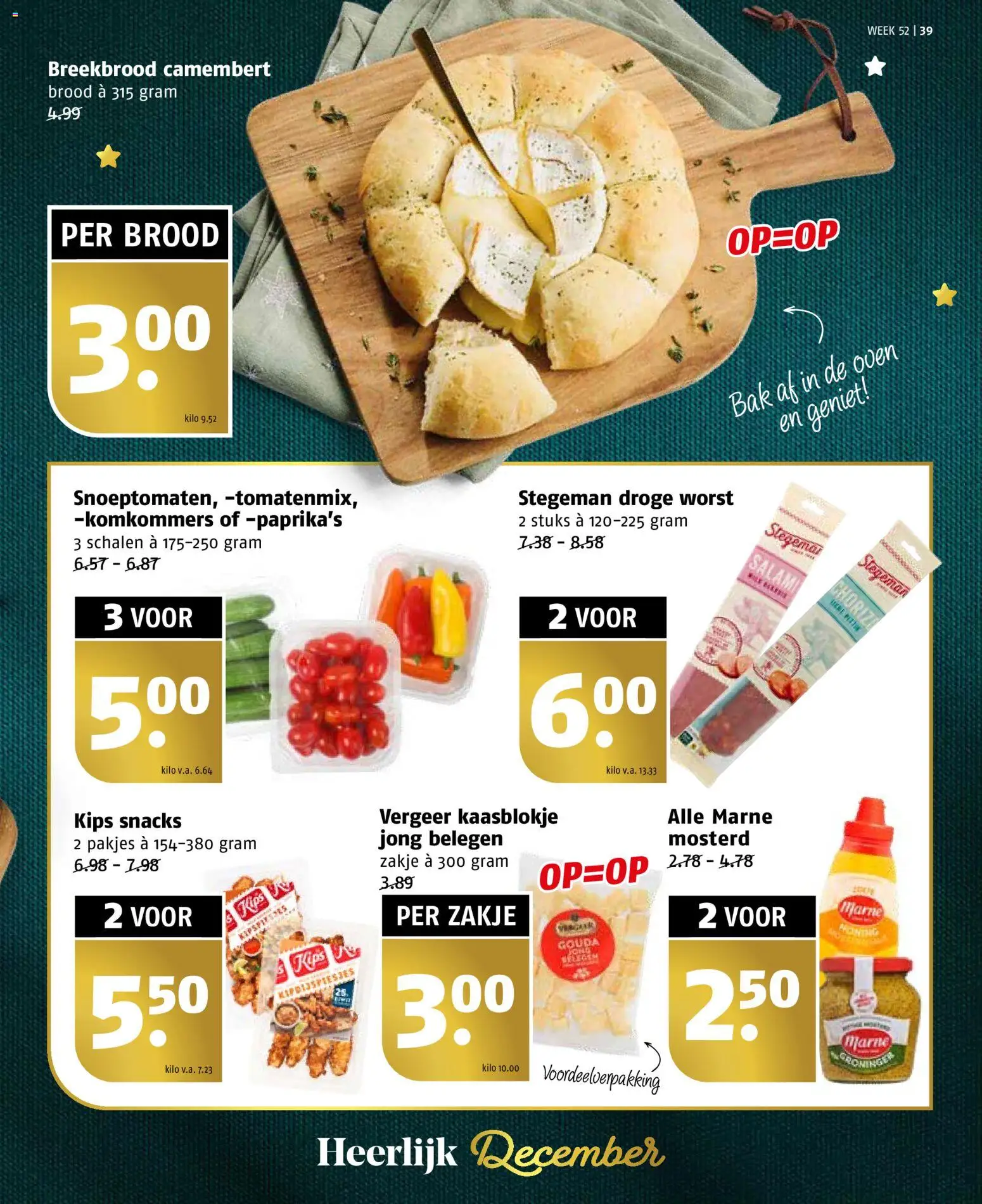 {H1} | Pagina: 39 | Producten: Snacks, Brood, Komkommers, Oven