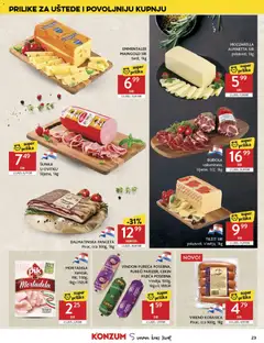 EMMENTALER MAINGOLD SIR, tvrdi, 1kg - Pregled kataloga iz trgovine Konzum, vrijedi od 07.01.2026 | Stranica: 23