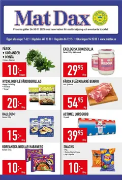 Matdax - erbjudanden - Förhandsvisning av reklamblad från butik Matdax aktuell från 24.11.2025