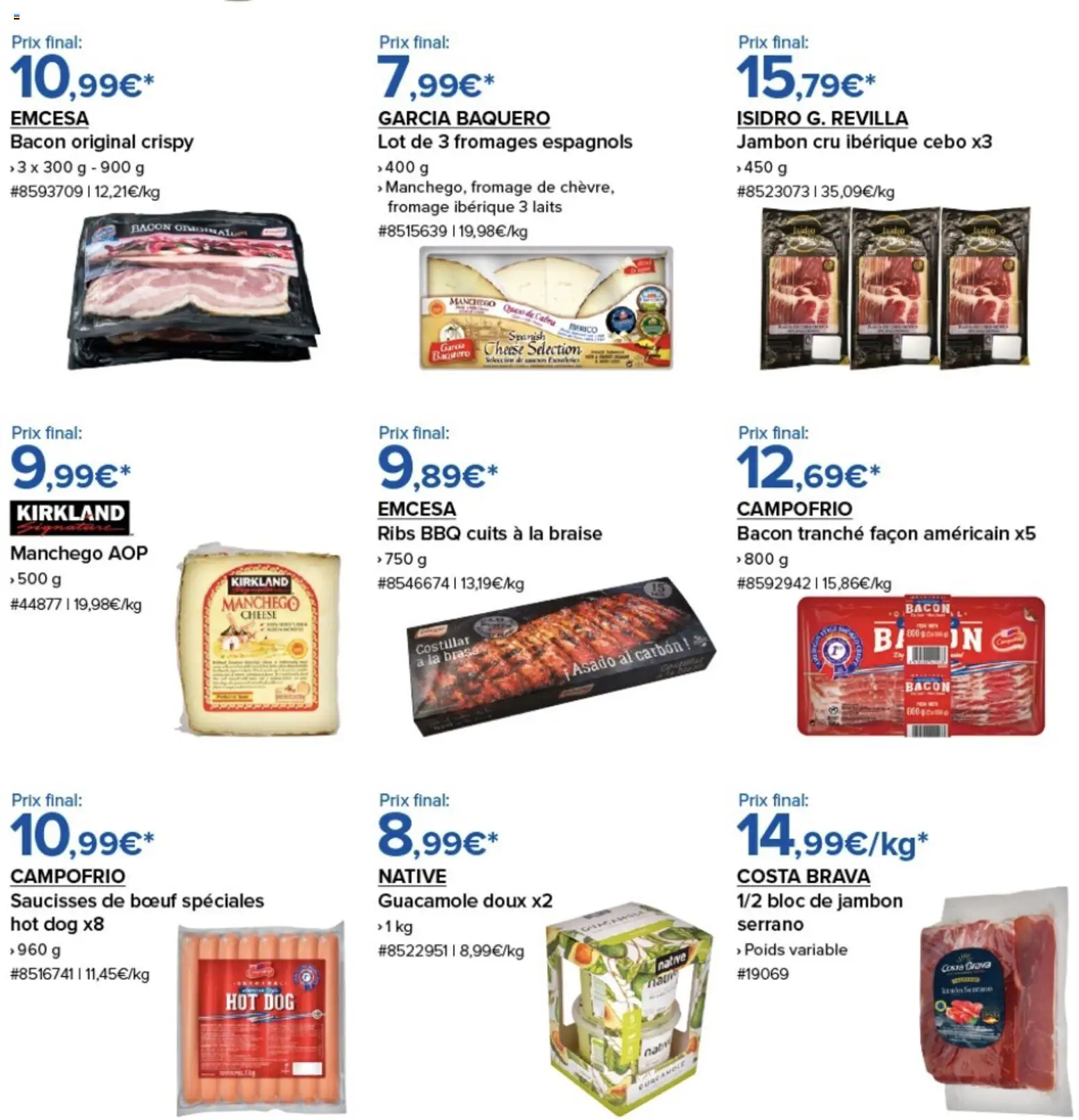 {H1} | Page: 2 | Produits: Hot dog, Fromage, Jambon, Ribs