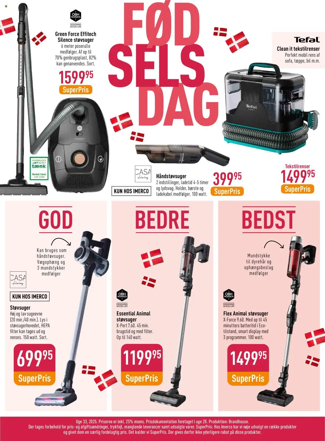 Imerco Tilbudsavis gyldig fra 08.08.2025 | Side: 16 | Produkter: Børste, Søm, Støvsuger