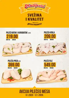 Matijevic pilećeg mesa - pregled Matijevic kataloga - važi od 09.01.2026