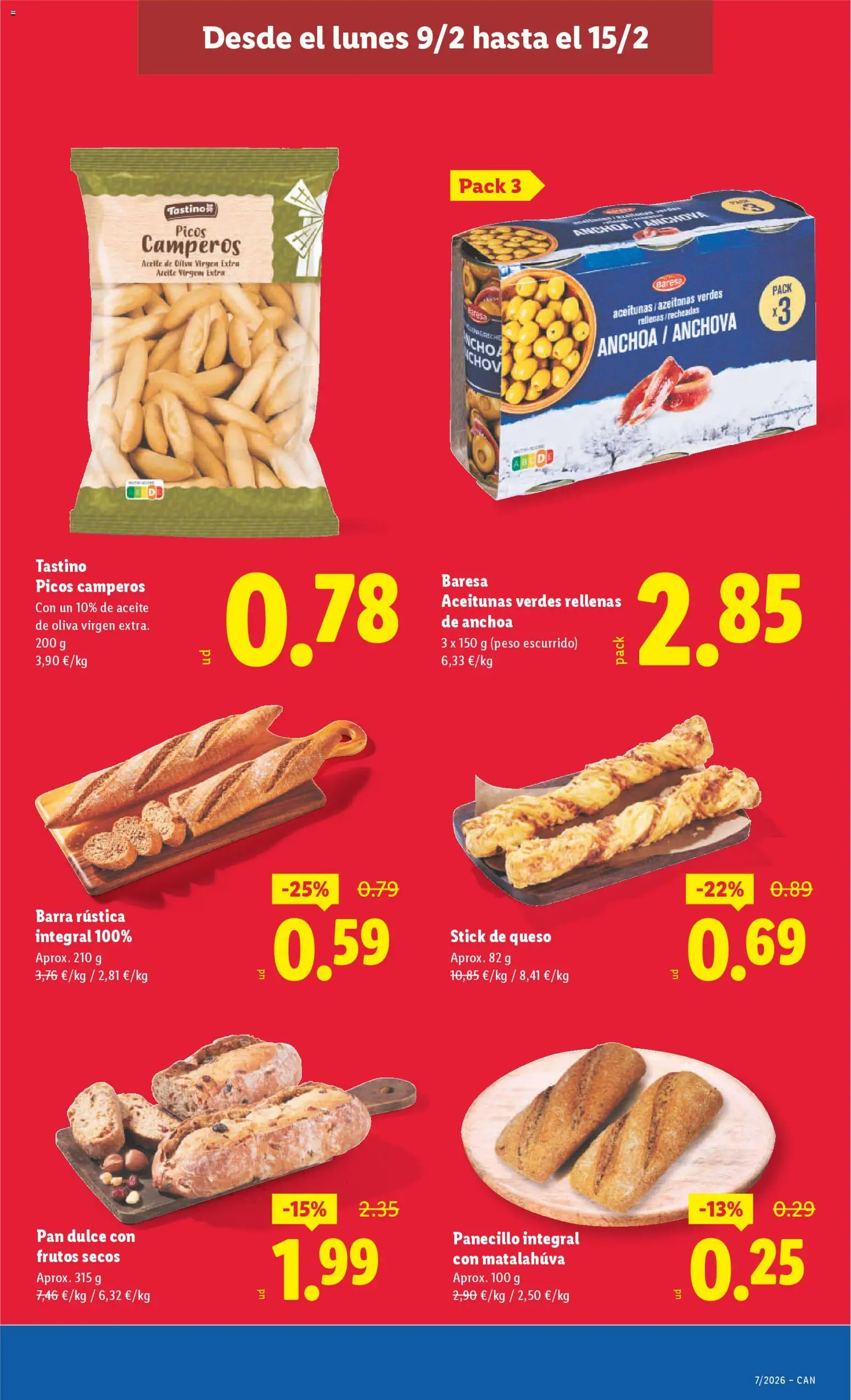 Lidl - Canarias │ válido desde el 09.02.2026 | Página: 11 | Productos: Queso, Aceite, Aceite de oliva, Aceite de oliva virgen extra