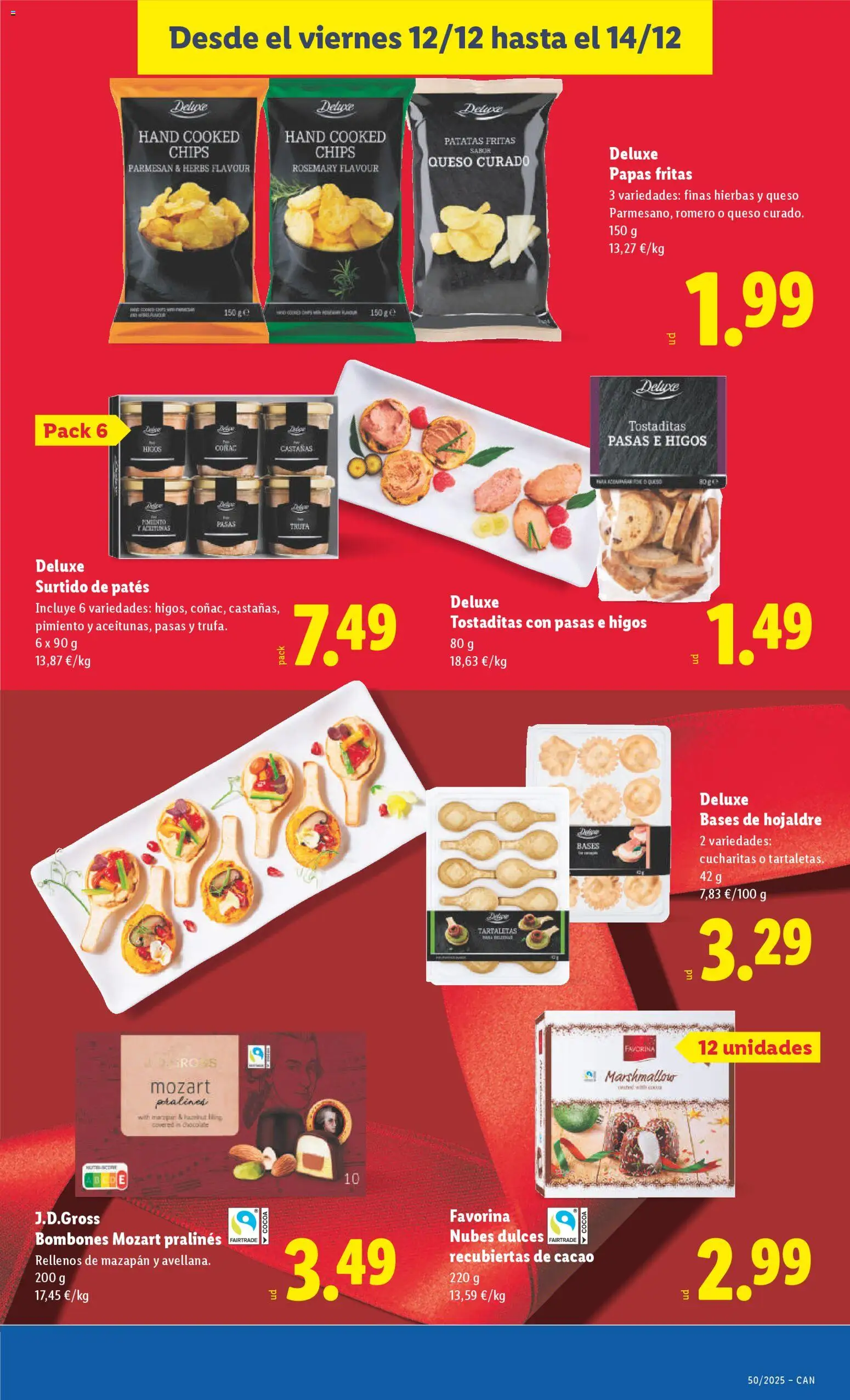 Lidl - Canarias │ válido desde el 08.12.2025 | Página: 37 | Productos: Paté, Κάδος απορρυμάτων, Papas fritas, Σαντιγύ