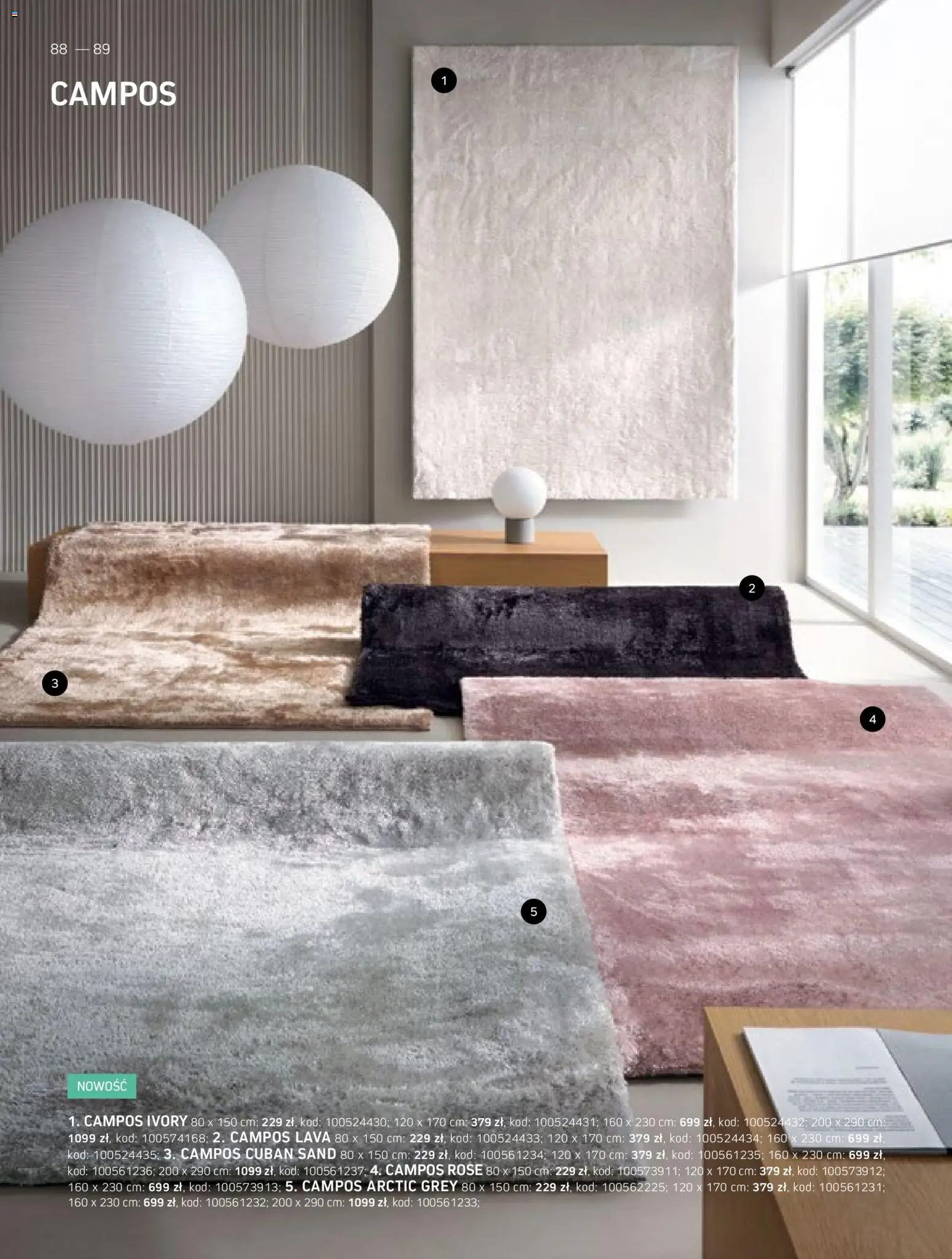 Komfort gazetka - Katalog dywanów od 17.03.2026 | Strona: 88