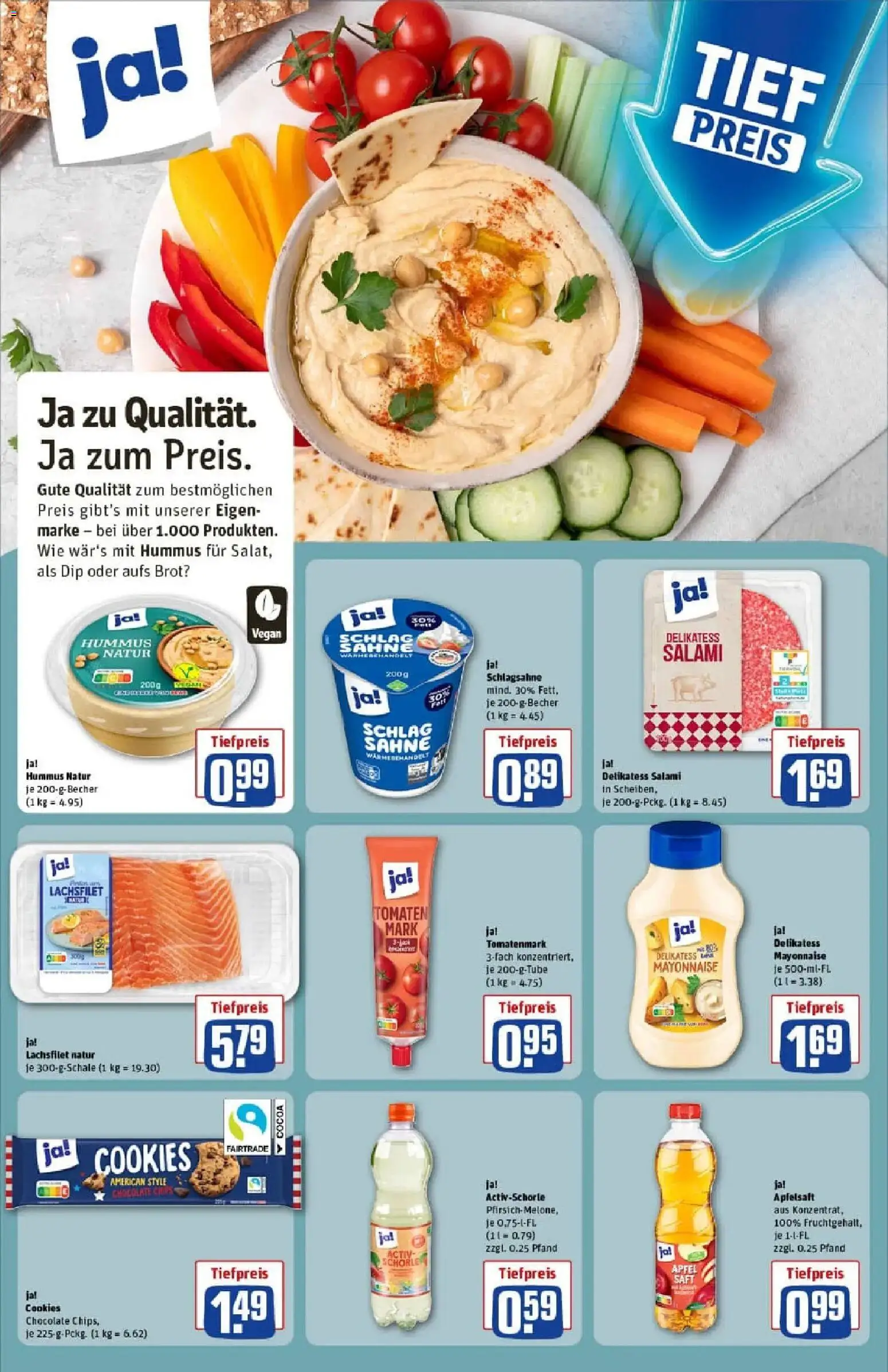 Rewe prospekt Michelstadt	 – gültig ab 26.01.2026 | Seite: 14 | Produkte: Schlagsahne, Pfirsich, Brot, Sahne