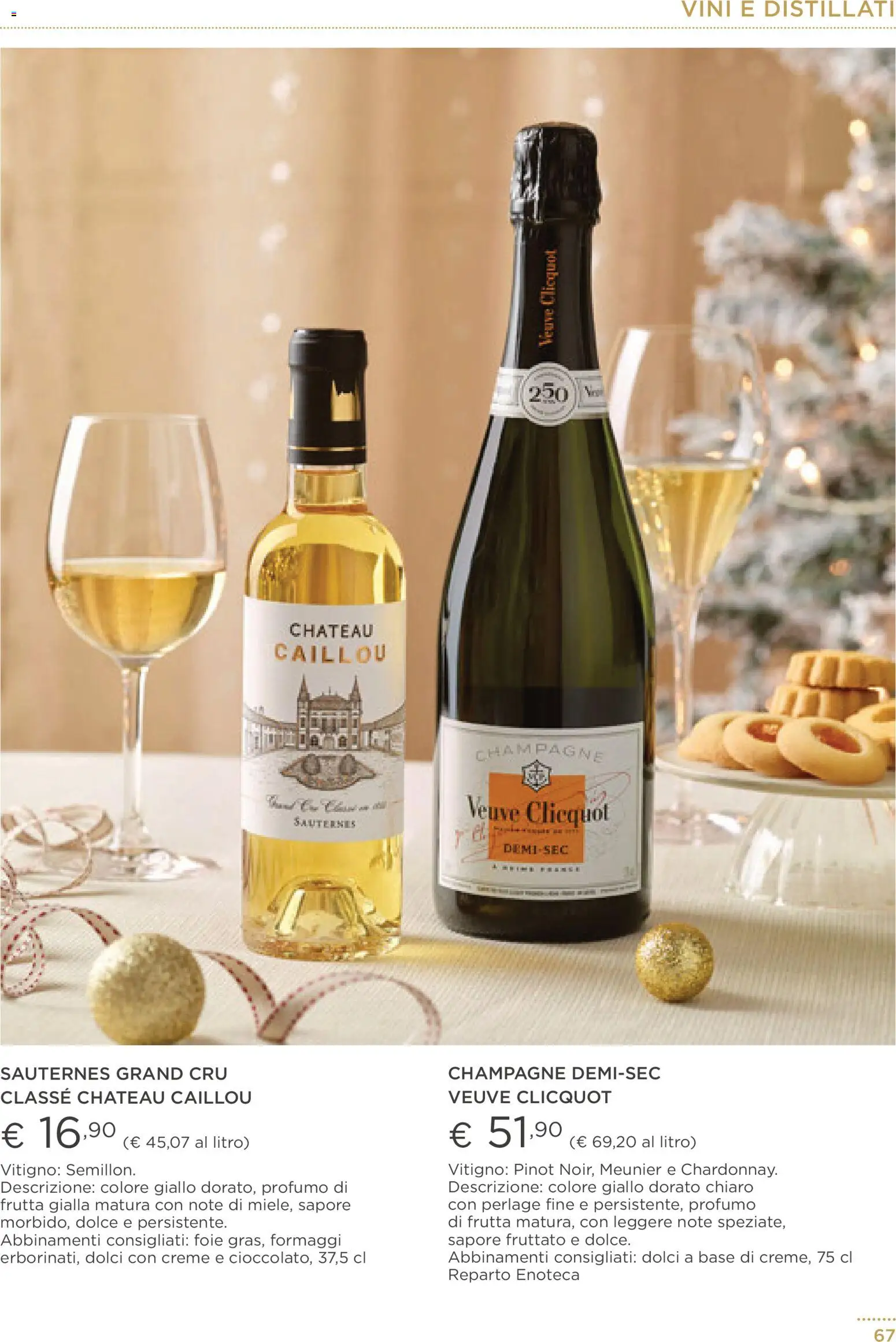 Volantino Esselunga S del 01.12.2025 | Pagina: 67 | Prodotti: Frutta, Champagne, Enoteca, Profumo