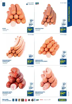Náhled letáku Makro leták - Stabilně výhodná cena – gastronomie od 24.09.2025 | Strana: 3 | Produkty: Polička, Párky, Maso, Kuře