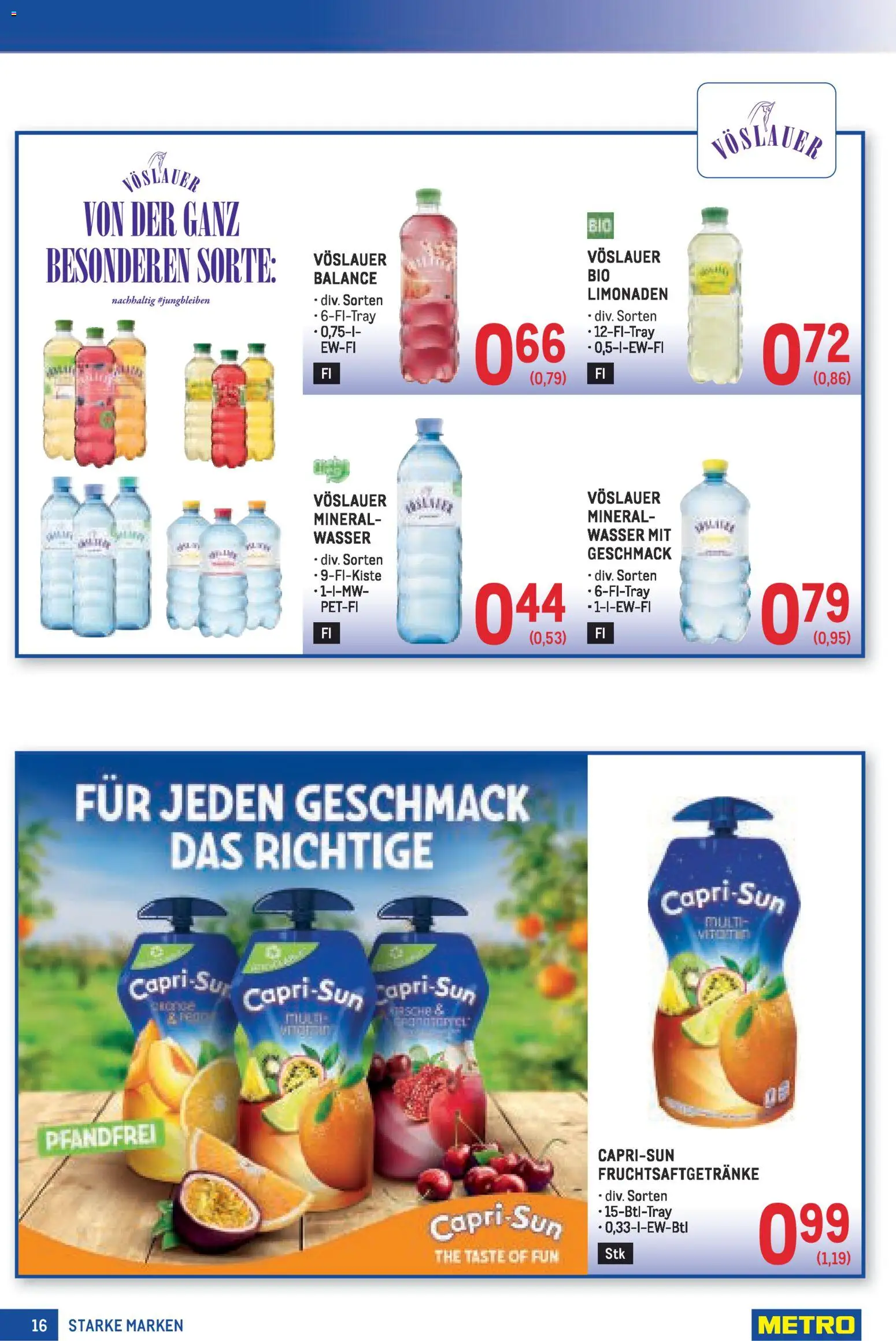 Metro angebote Starke Marken MP08 gültig ab 02.04.2026 | Seite: 16 | Produkte: Wasser