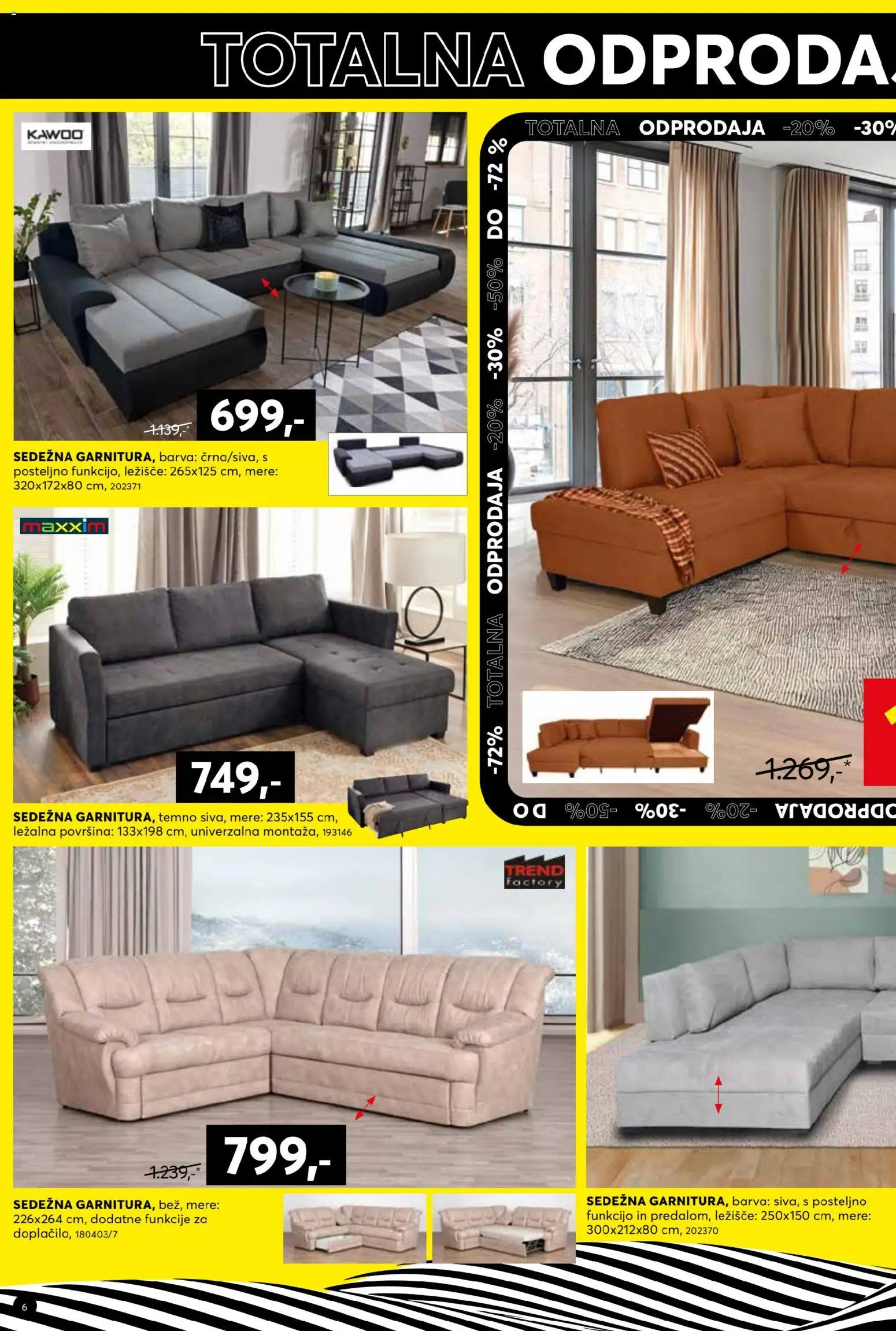 Novi Dipo katalog ponudbe – veljaven od 14.01.2026 | Stran: 6 | Izdelki: Ležišče, Barva