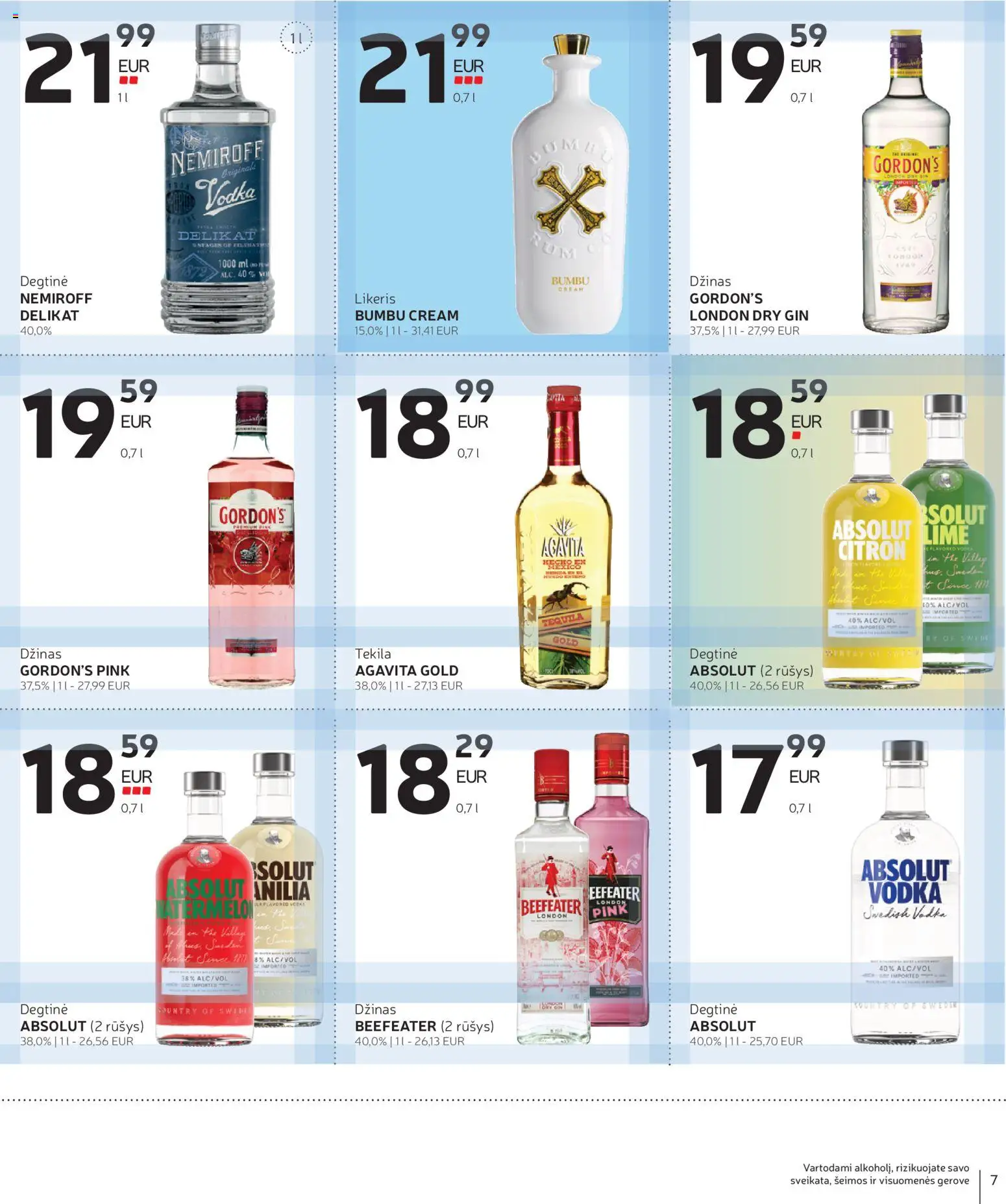 Rimi akcijos nuo 03.03.2026 | Puslapis: 7 | Prekių: Degtinė, Džinas