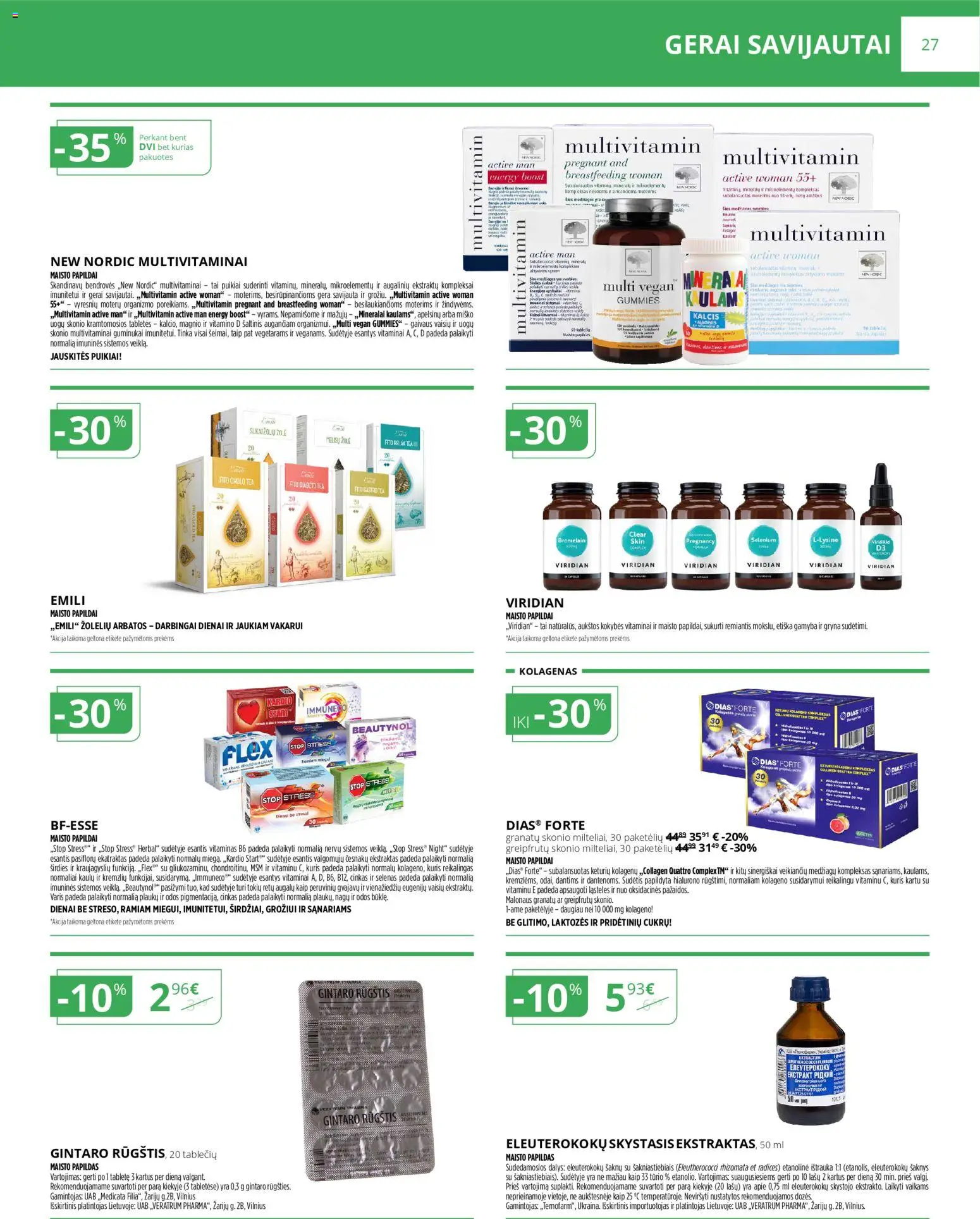 Norfa vaistinė akcijos nuo 01.04.2026 | Puslapis: 27