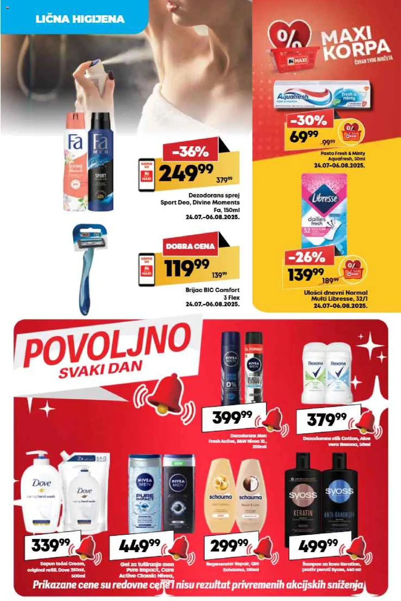 Maxi katalog - važi od 31.07.2025 | Strana: 27 | Proizvode: Syoss, Nivea, Korpa, Dove