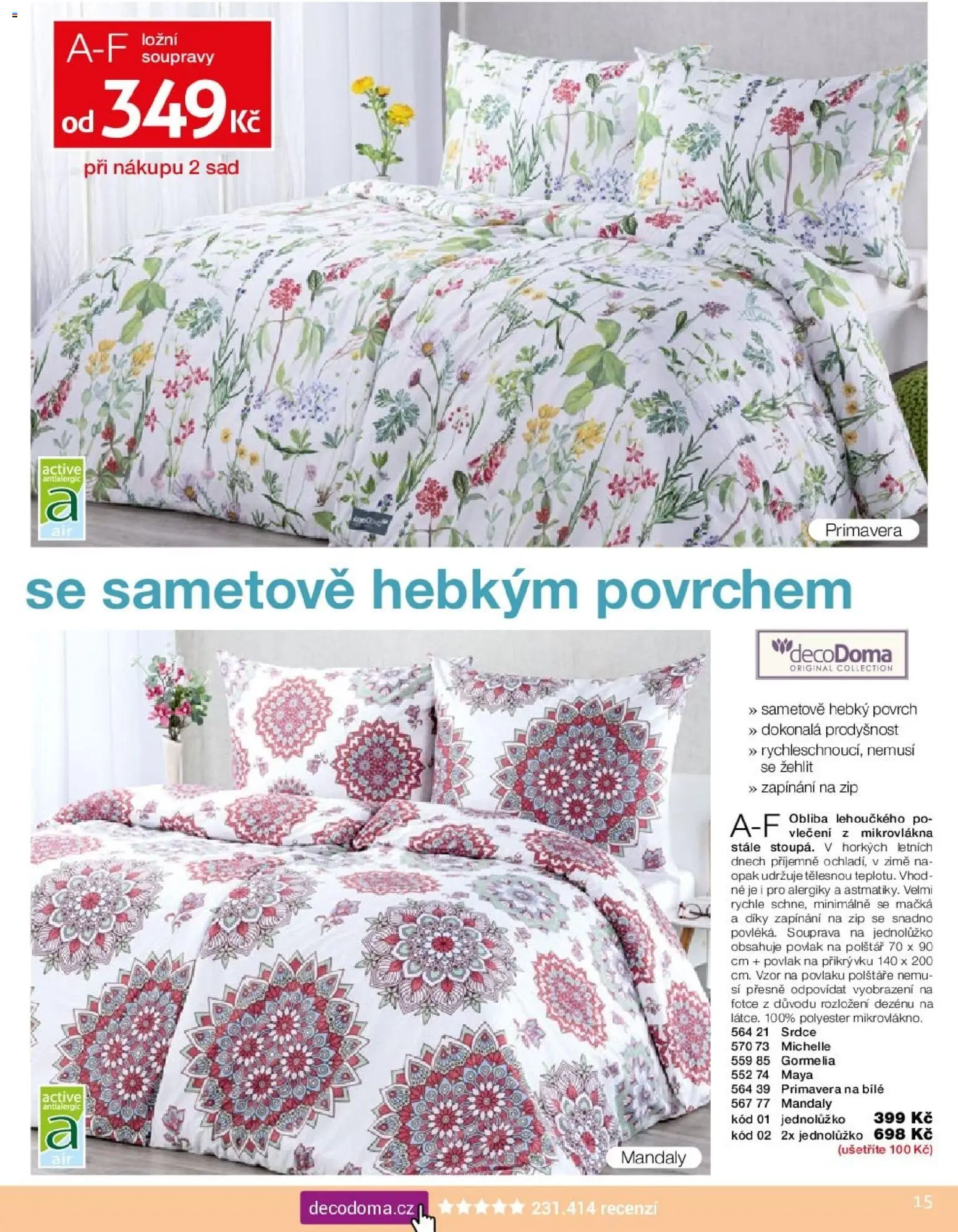 Decodoma katalog od 16.02.2026 | Strana: 15 | Produkty: Polštáře, Povlak na polštář, Polštář
