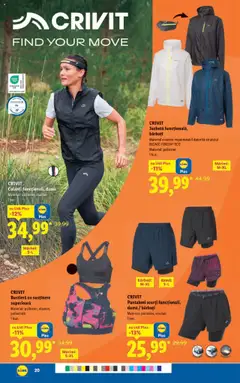 Catalog Lidl – valabil de la 11.08.2025 | Pagină: 20 | Produse: Bustieră, Pantaloni, Pantaloni scurți, Colanți