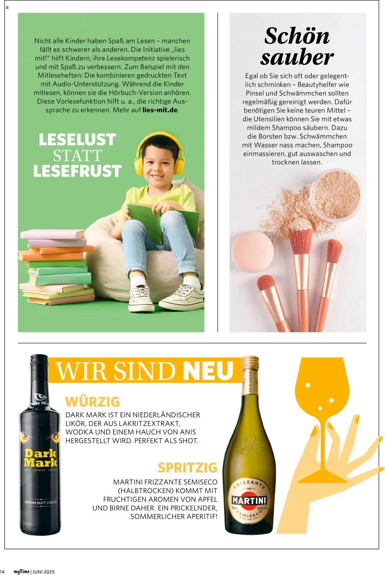 Combi - myTime Juni 2025 - gültig ab dem 01.06.2025 | Seite: 14 | Produkte: Martini, Äpfel, Shampoo, Birne