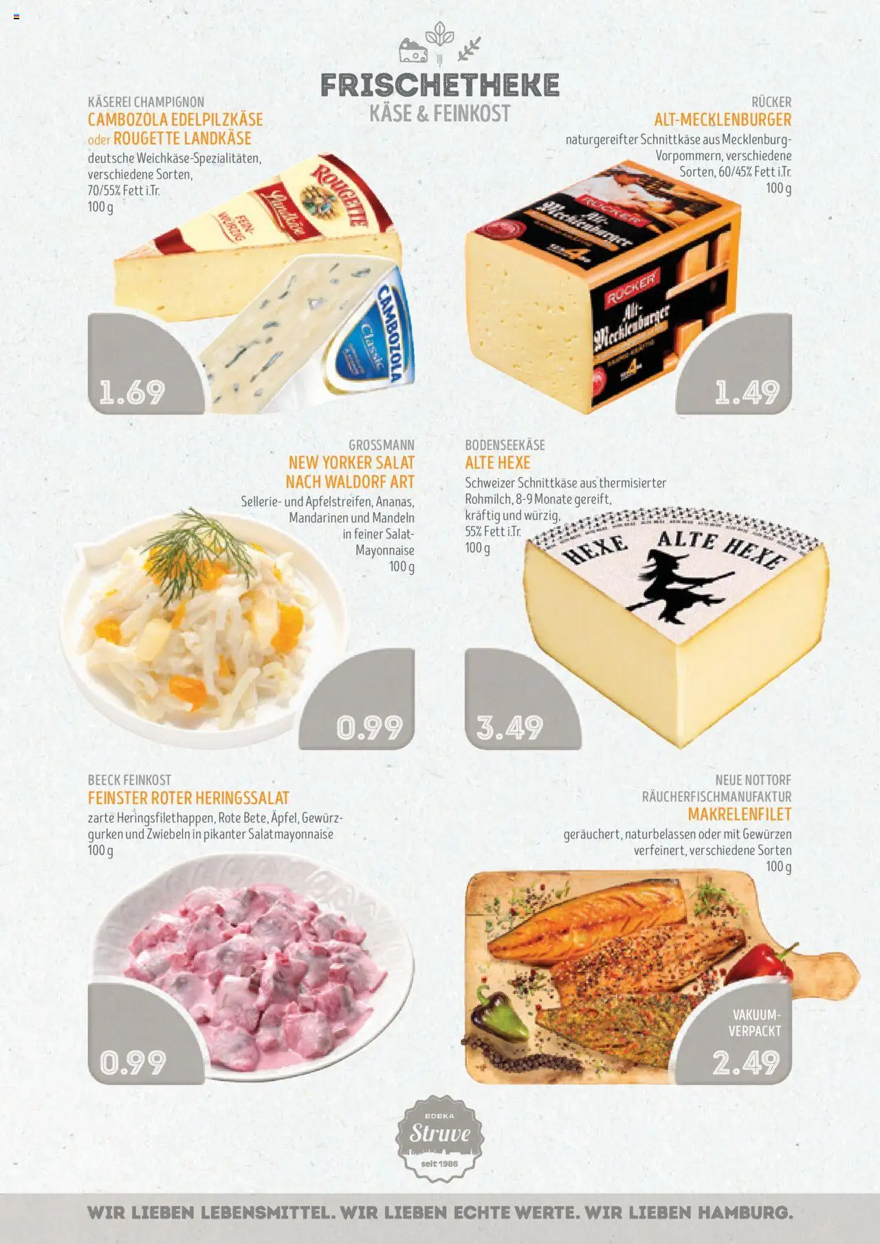 Edeka Struve Prospekt 	 - gültig ab dem 18.08.2025 | Seite: 3 | Produkte: Käse, Mandarinen, Zwiebeln, Mayonnaise
