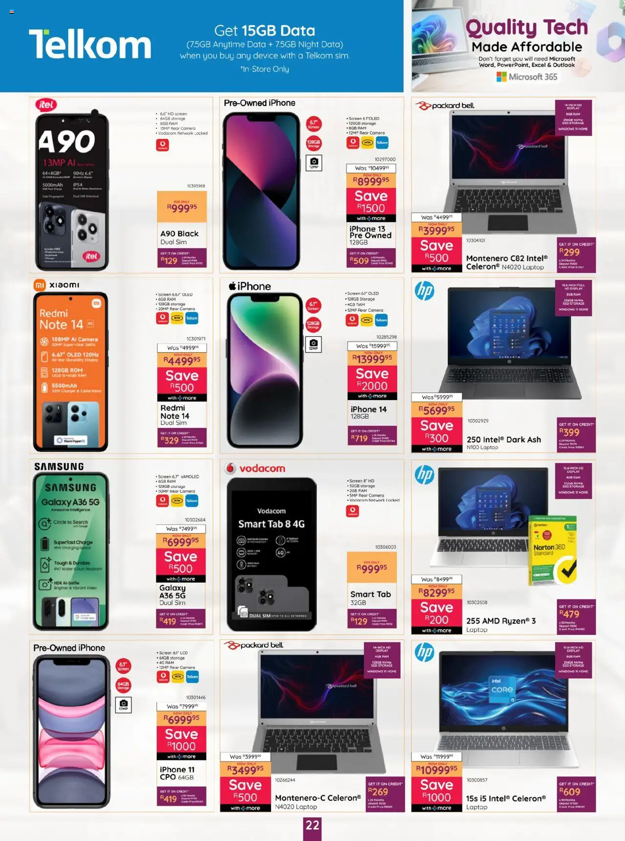 New Bradlows catalogue – valid from 16.10.2025 | Page: 22 | Products: Data, Sim, Cable, Water