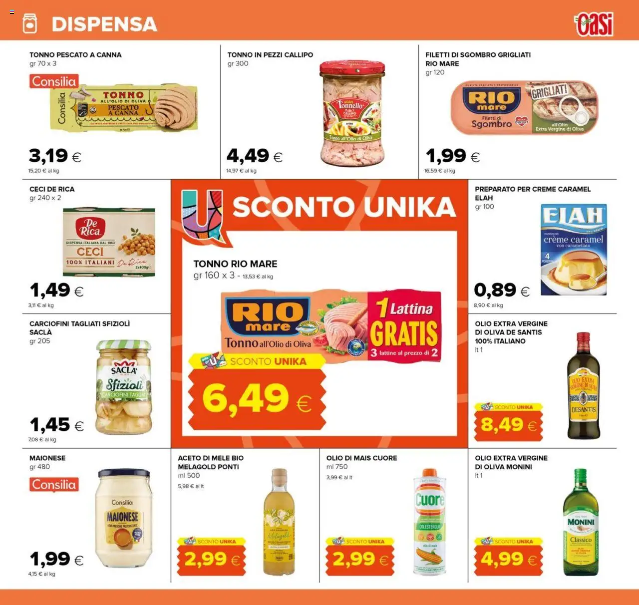 Volantino Oasi del 13.09.2025 | Pagina: 15 | Prodotti: Mele, Maionese, Olio, Mais