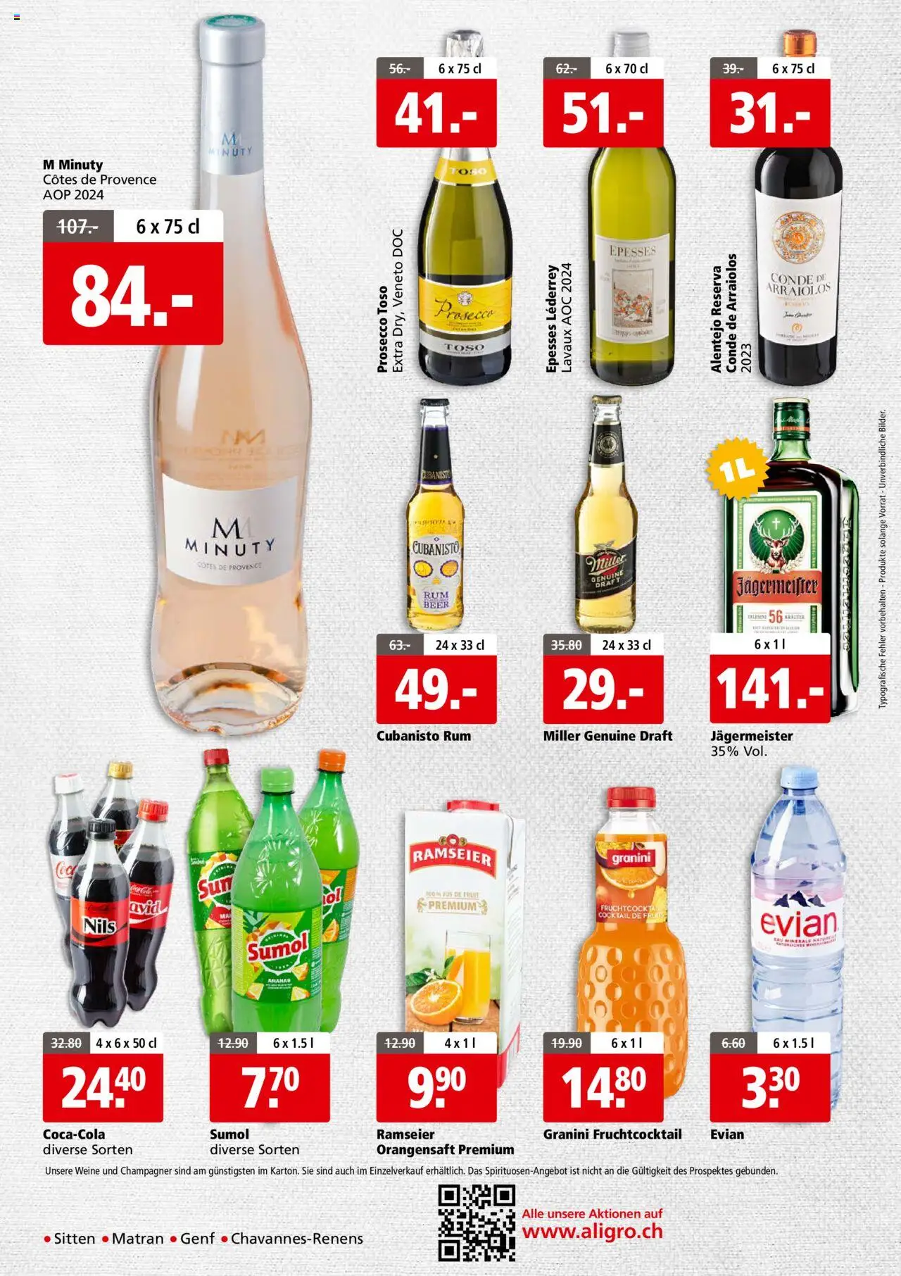 Aligro Aktionen Chavannes, Matran, Genève, Sion ab 11.08.2025 | Seite: 4 | Produkte: Orangensaft, Ananas