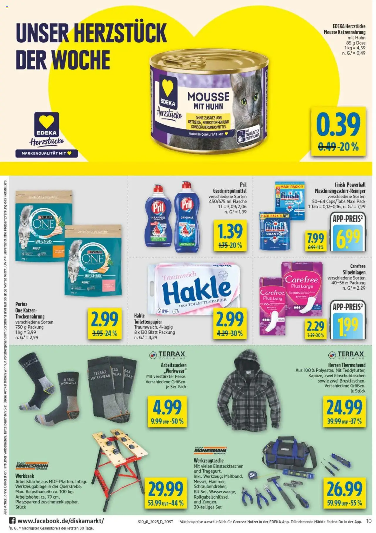 Diska - diska Angebote Sachsen-Thüringen KW41 – gültig ab 06.10.2025 | Seite: 10 | Produkte: Finish, Geschirrspülmittel, Pril, Toilettenpapier