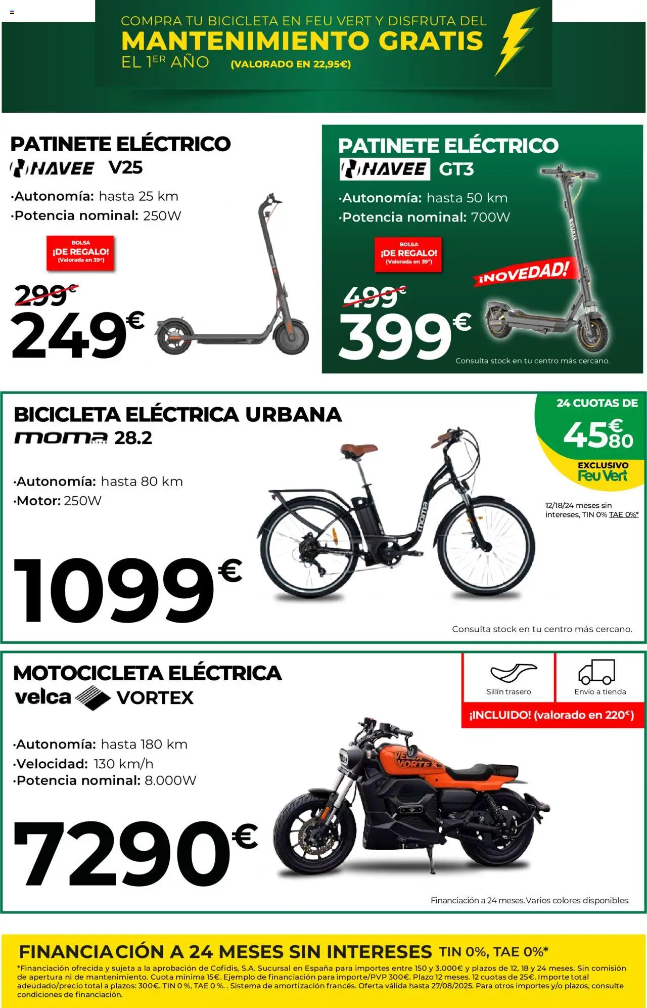 FeuVert folleto │ válido desde el 31.07.2025 | Página: 9 | Productos: Bicicleta, Patinete, Bicicleta eléctrica, Ελιές