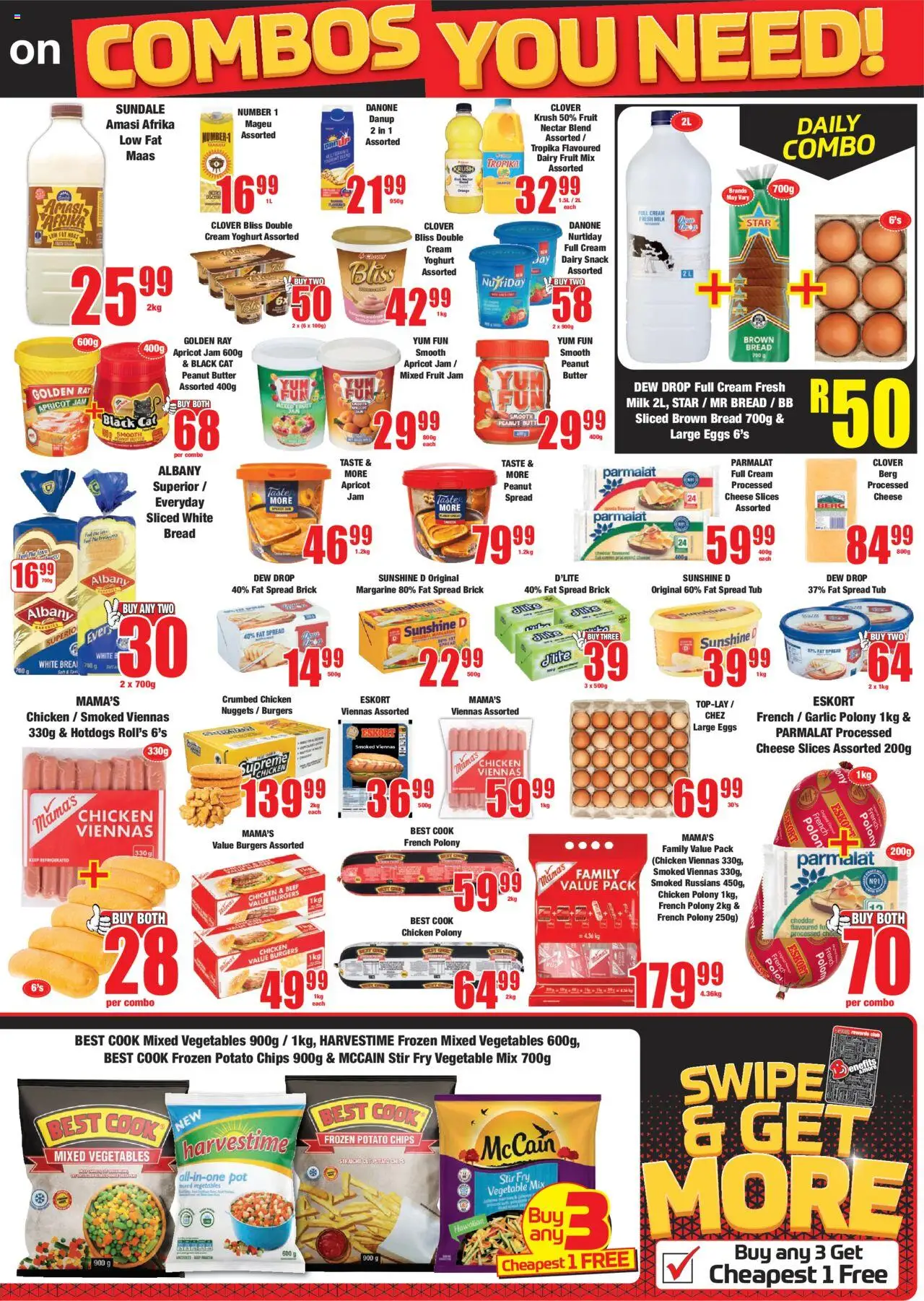 New Boxer catalogue – valid from 09.10.2025 | Page: 3 | Products: Margarine, Cream, Peanut butter, Fruit