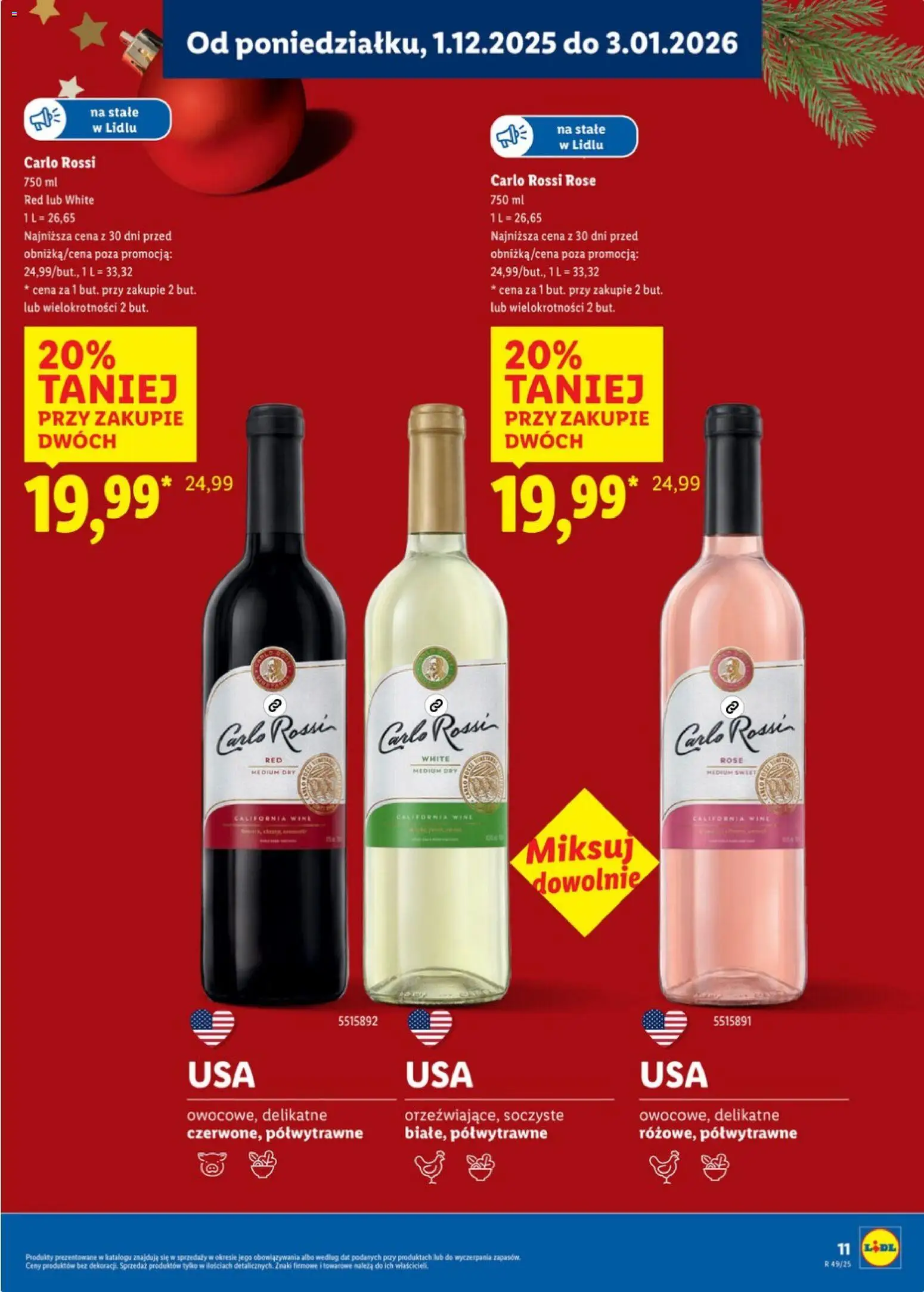 Lidl Katalog alkoholi mocnych i win od 01.12.2025 | Strona: 11