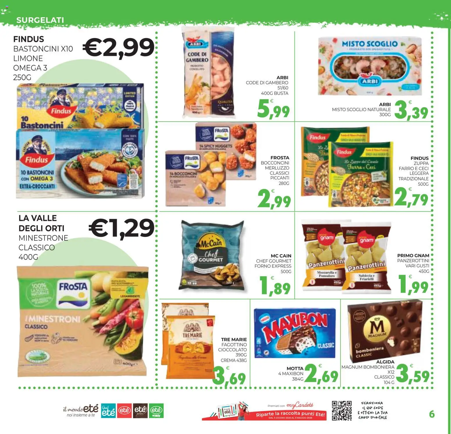 Volantino Eté del 31.10.2025 | Pagina: 6 | Prodotti: Crema, Cioccolato, Merluzzo, Forno