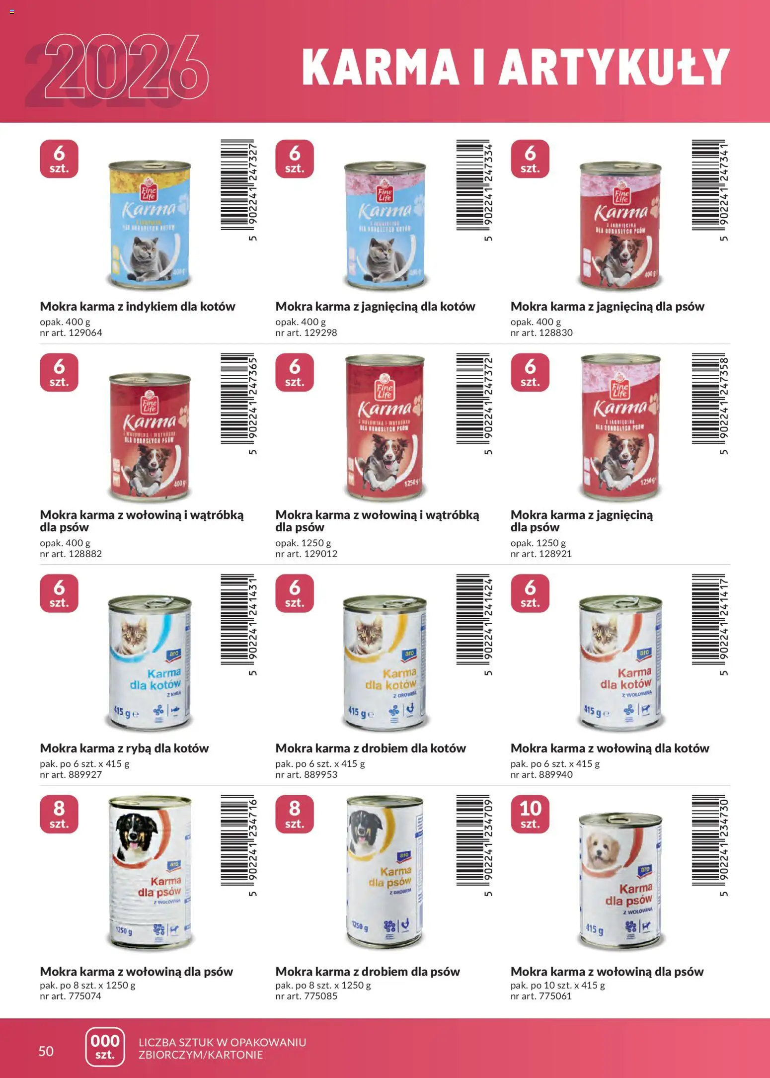 Makro gazetka - Marki własne dla Twojego sklepu od 23.04.2026 | Strona: 50 | Produkty: Wątróbka, Jagnięcina, Karma dla kotów, Ryba