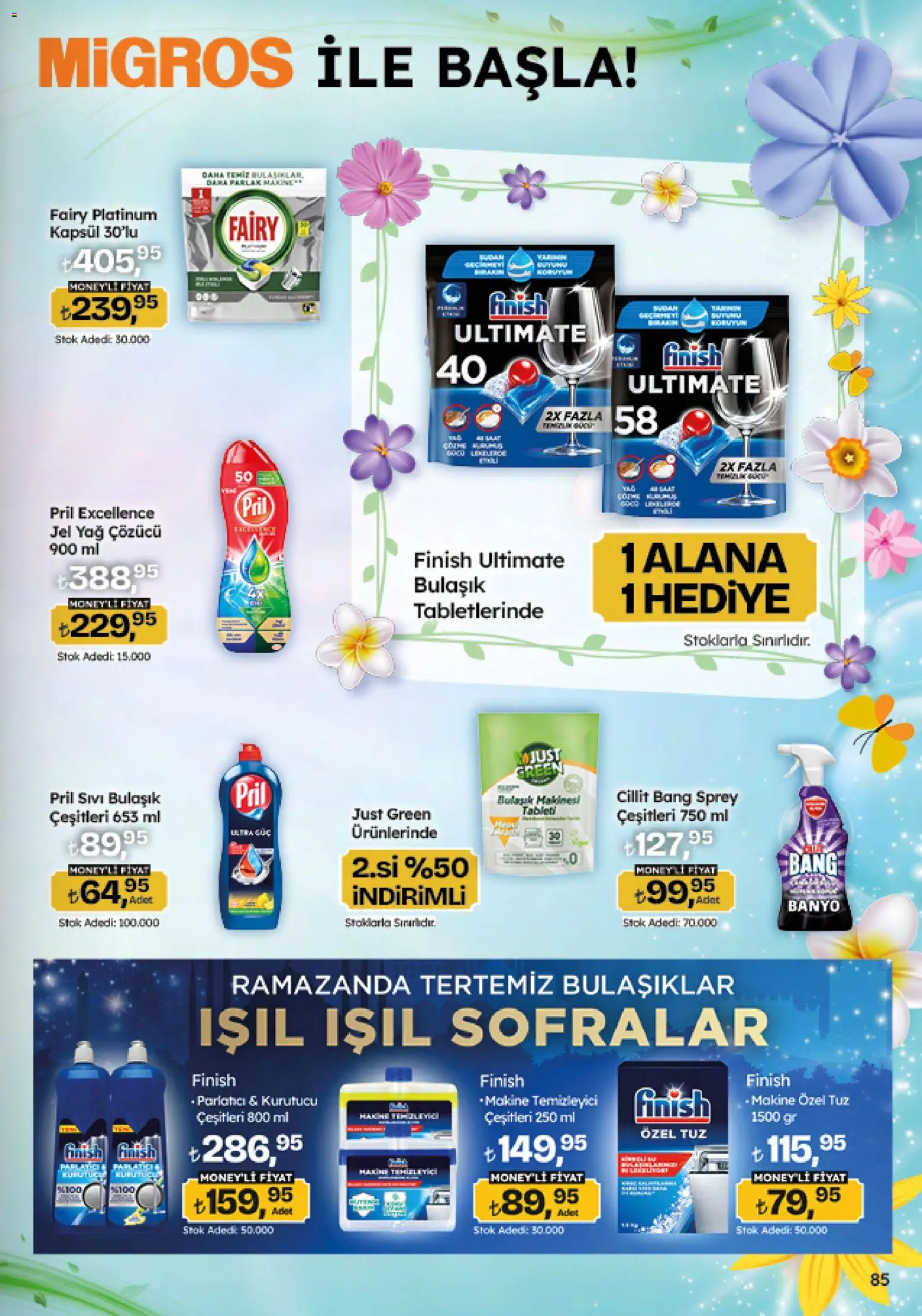 Migros Katalog - 5M Migroskop Dijital - 12.03.2026 tarihinden itibaren geçerlidir | Sayfa: 85 | Ürünler: Banyo, Tuz, Kurutucu, Bulaşık makinesi