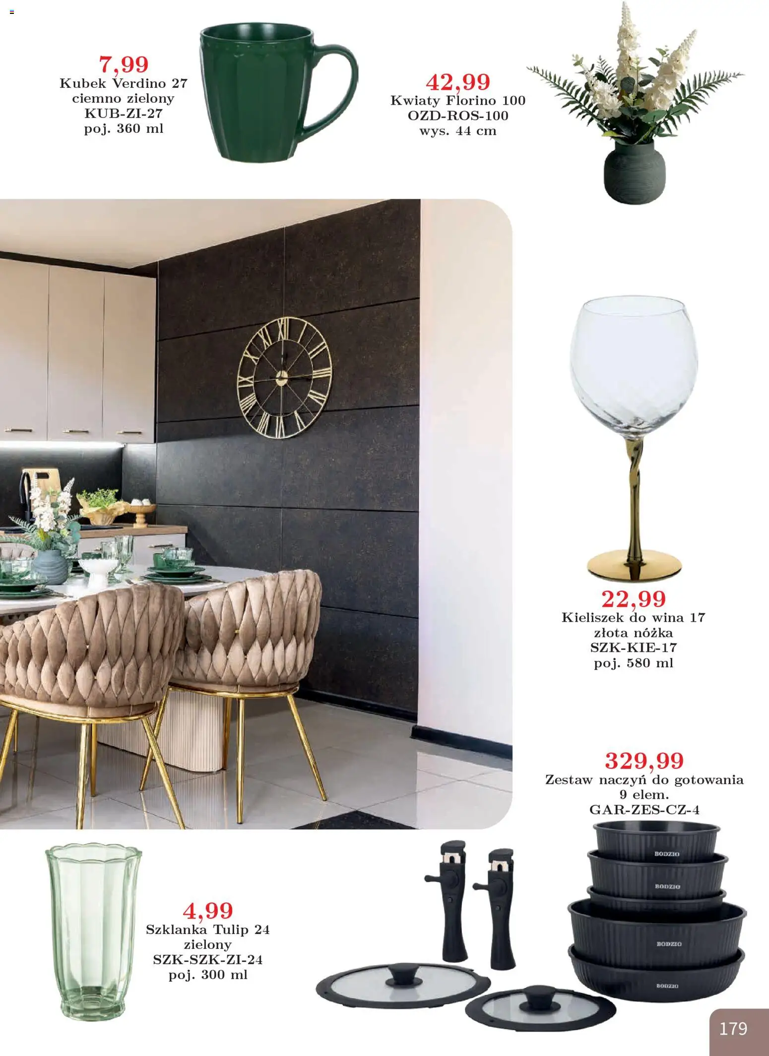 Bodzio Katalog od 01.01.2026 | Strona: 179 | Produkty: Szklanka, Kwiaty