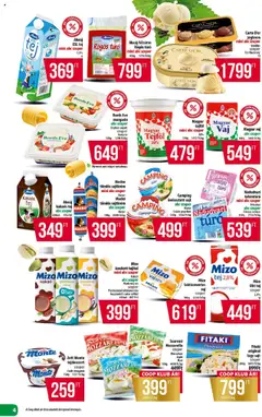 COOP akciós ujság - amely érvényes a következő dátumtól: 21.08.2025 | Oldal: 4 | Termékek: Mozzarella, Vaj, Kakaós tej, Jégkrém