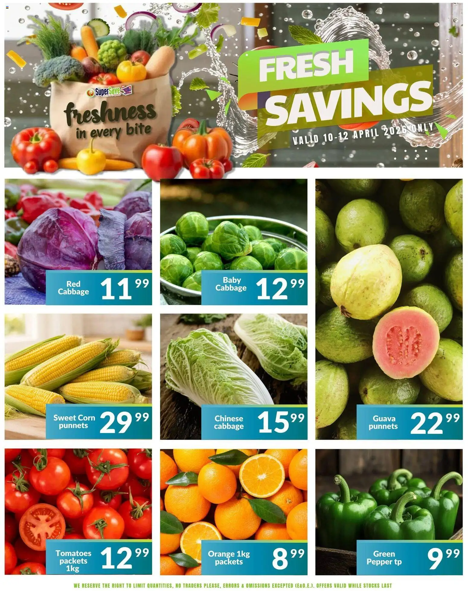 New Super Save catalogue – valid from 10.04.2026 | Page: 7 | Products: Corn, Tomatoes, Pepper