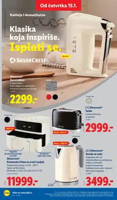 Lidl katalog - pregled Lidl kataloga - važi od 15.01.2026 | Strana: 50 | Proizvode: Silvercrest, Toster, Kuhinja, Ručni mikser