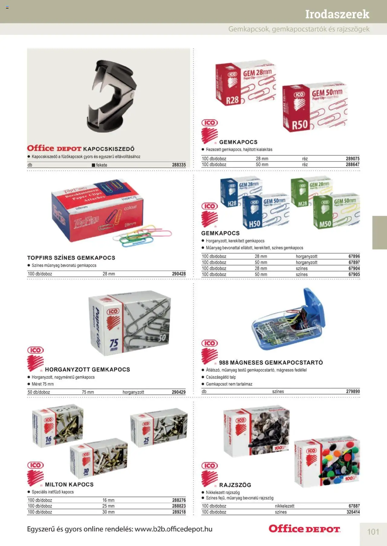 Office Depot akciós ujság - amely érvényes a következő dátumtól: 10.04.2025 | Oldal: 101