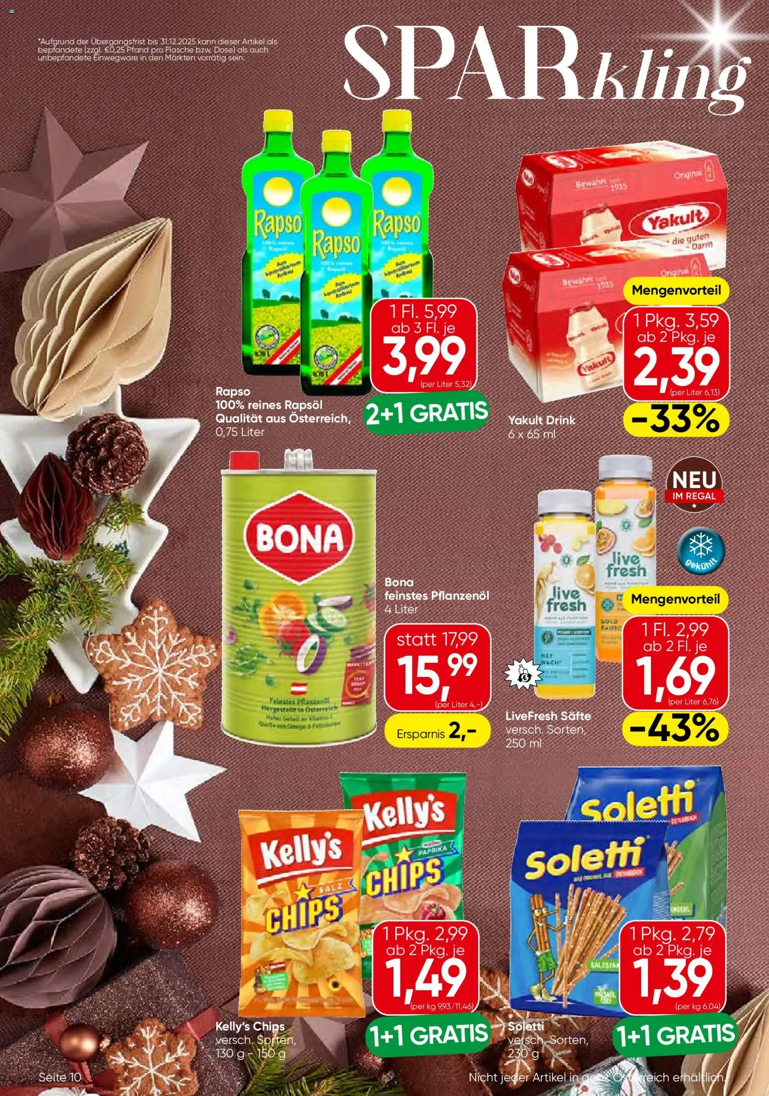Eurospar Flugblatt - Salzburg gültig ab 18.12.2025 | Seite: 10 | Produkte: Chips, Salz, Regal