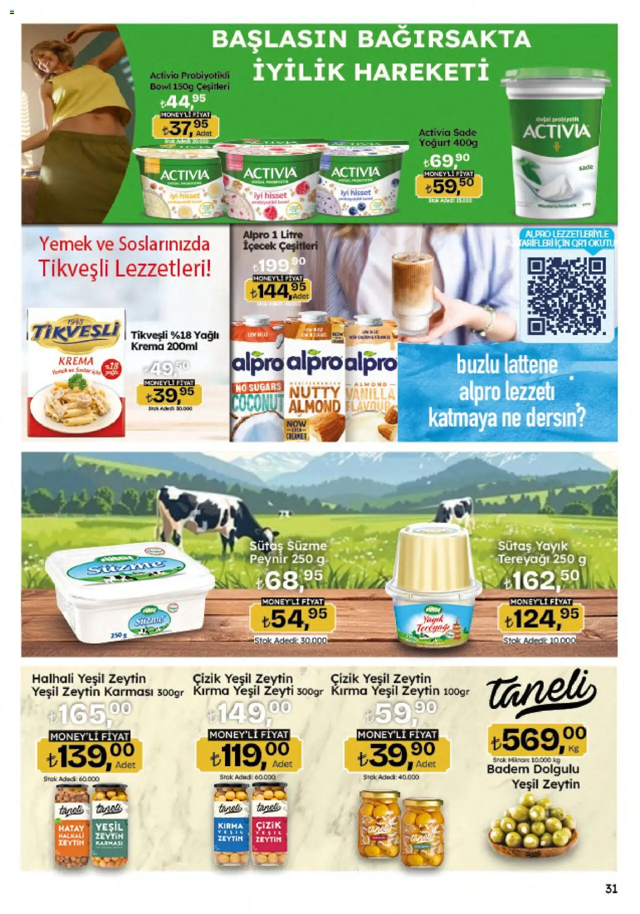 Migros Katalog - 5M Migroskop Dijital - 07.08.2025 tarihinden itibaren geçerlidir | Sayfa: 31 | Ürünler: Peynir, Krema, Badem, Zeytin