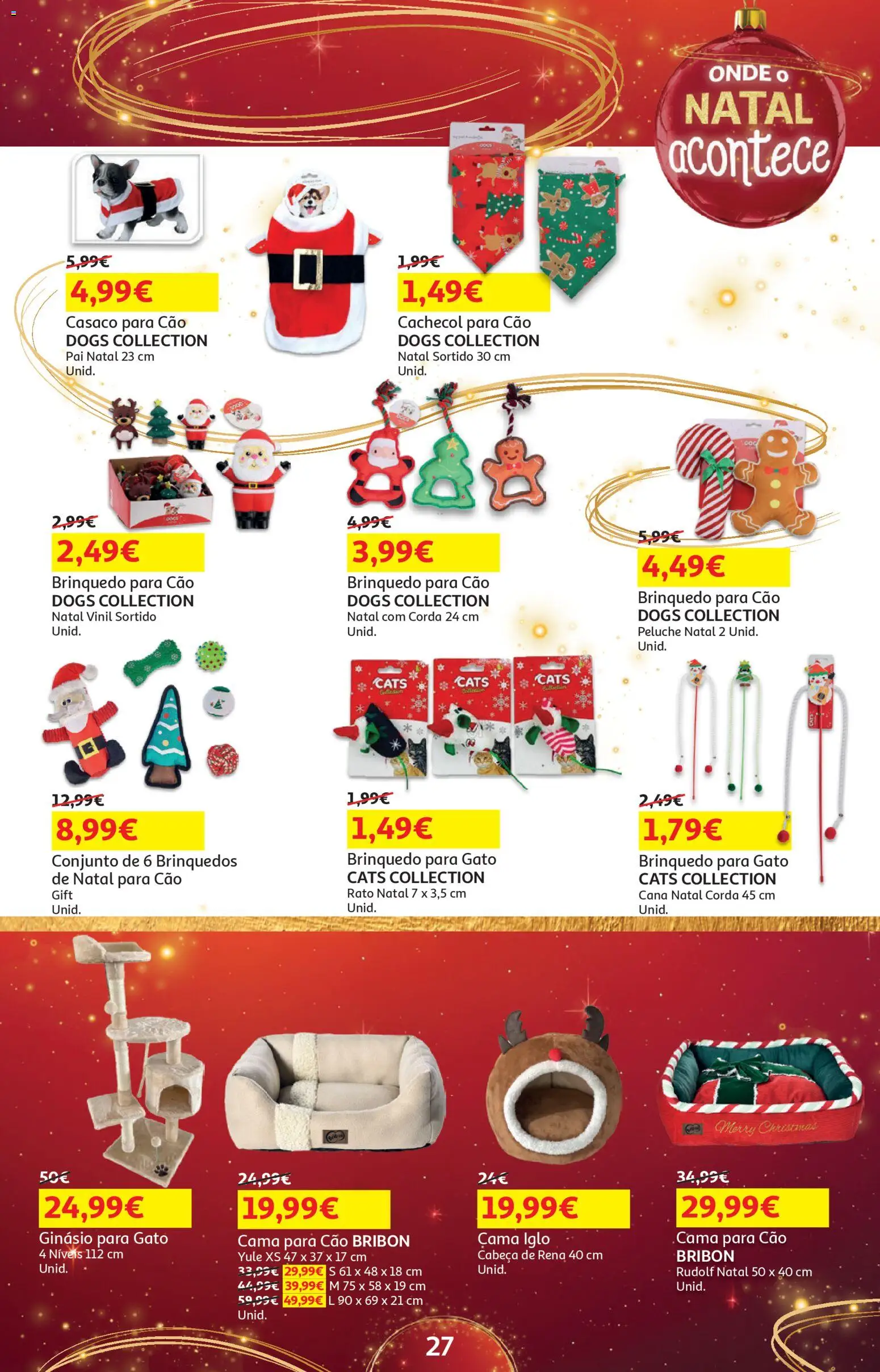Auchan - Presentes │ válido de 01.11.2025 | Página: 27 | Produtos: Cachecol, Casaco, Corda, Cama