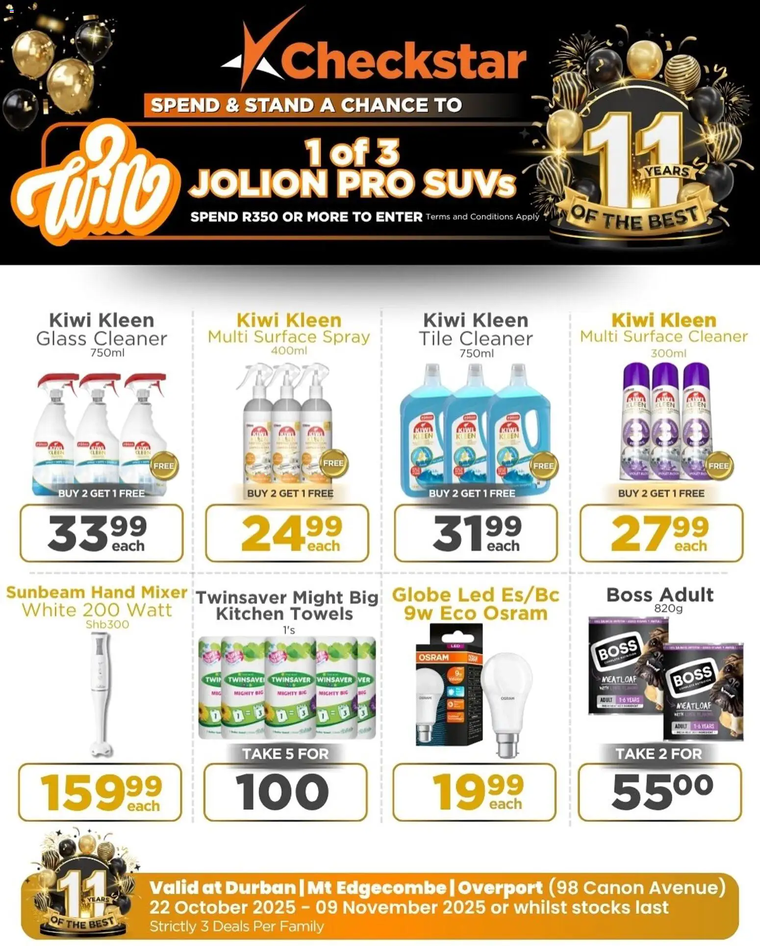 New Check Star catalogue – valid from 22.10.2025 | Page: 20 | Products: Globe, Mixer, Surface cleaner, Peach