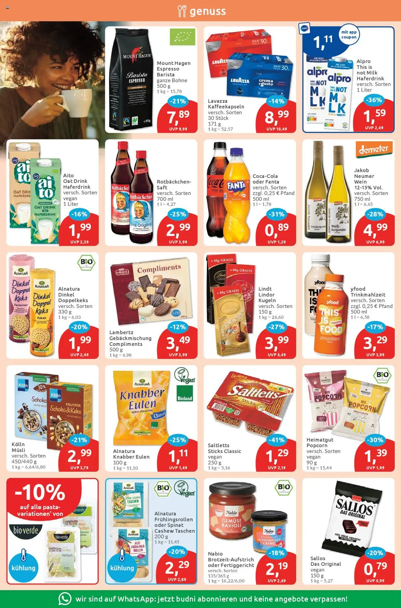 Budni Prospekt 	 – gültig ab 15.09.2025 | Seite: 6 | Produkte: Lavazza, Fanta, YFood, Alpro