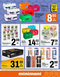 Minimani-mainoslehti voimassa 03.12.2025 alkaen | Sivu: 7 | Tuotteet: Vadelma, Sprite, Coca cola, Fanta