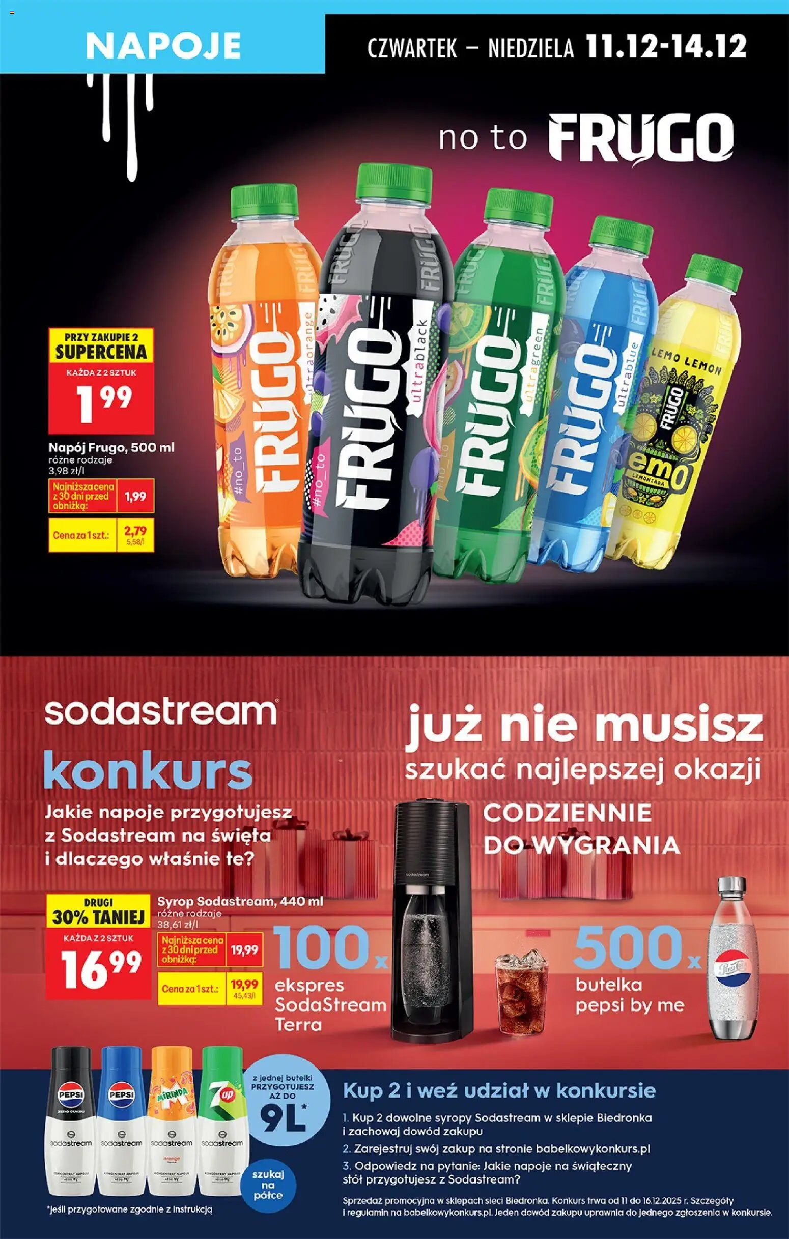 Biedronka gazetka - Oferta w tym tygodniu od 11.12.2025 | Strona: 67 | Produkty: Syrop, Napoje, Pepsi, Stół
